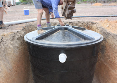 Installed Septic Tank